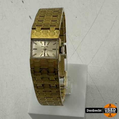 Prisma Horloge Vintage Goudkleurig | Met garantie
