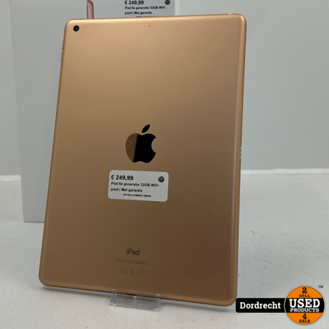 iPad 8e generatie 32GB WiFi goud | Met garantie