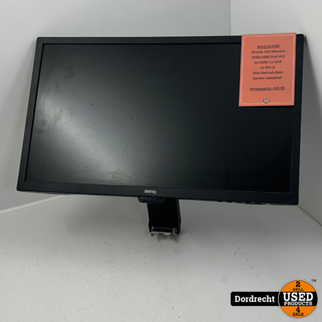 BenQ GL2480 Monitor | Zonder Voetplaat | Met garantie