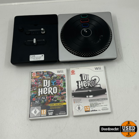 Nintendo Wii DJ Hero Controller | Incl. 2 spellen | Met garantie