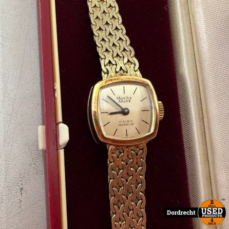 Gouden Moritz Ancre Vintage Horloge 14kt. | 23 Gram | In doosje