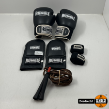 Rumble 12-0Z boxhandschoenen set | Met springtouw | Maat xxl |