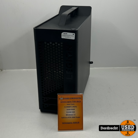 Lenovo Legion T530-28ICB Desktop | Intel Core i5-9400F 512GB SSD 16GB RAM GeForce RTX 2060 Super Windows 11 | Met garantie