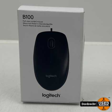 Logitech B100 USB Muis | Nieuw in doos | Bedraad | Met garantie