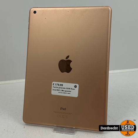 iPad 6e generatie 32GB Rose Goud WiFi | Met garantie