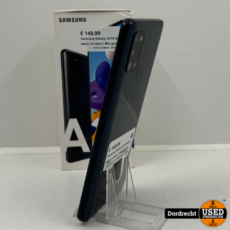 Samsung Galaxy A21S 64GB zwart | In doos | Met garantie