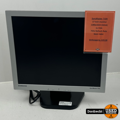 Samsung SyncMaster 710V Monitor | Alleen VGA | Met garantie