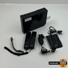Nintendo Wii Console Zwart | Mist klepje | Met 2 controllers en 1 nunchuck | Met garantie