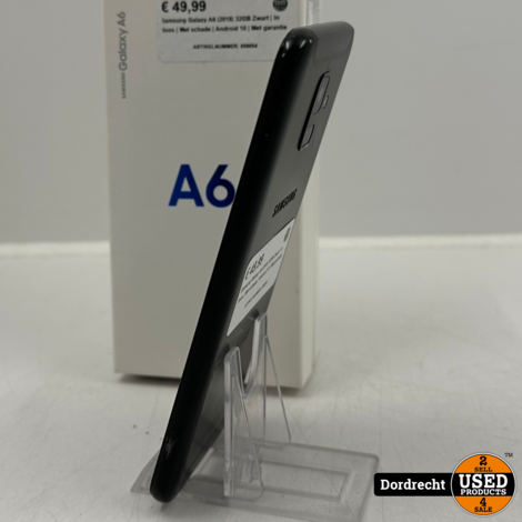 Samsung Galaxy A6 (2018) 32GB Zwart | In doos | Met schade | Android 10 | Met garantie