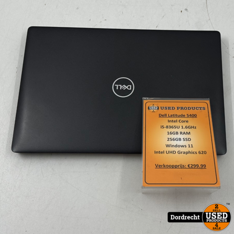Dell latitude 5400 laptop | Intel Core i5-8365U 256GB SSD 16GB RAM Intel UHD Graphics 620 Windows 11 | Met garantie