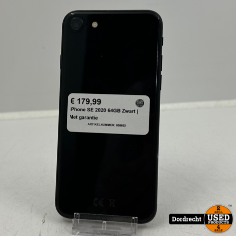 iPhone SE 2020 64GB Zwart | Met garantie