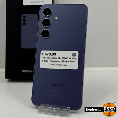 Samsung Galaxy S24 256GB Violet | In doos | Nieuwstaat | Met garantie