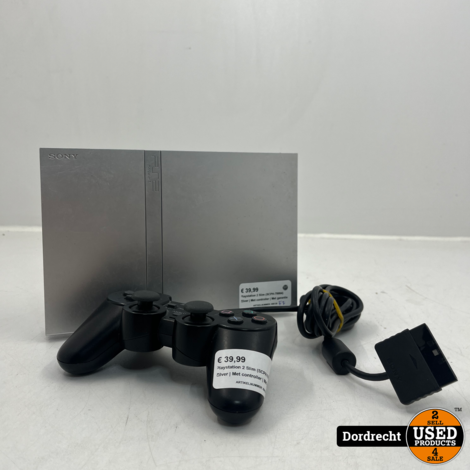 Playstation 2 Slim (SCPH-70004) Zilver | Met controller | Met garantie