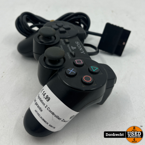 Playstation 2 Controller Zwart | Met garantie
