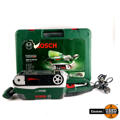 Bosch PBS75 AE 3 603BA1 100 Bandschuurmachine Incl. Koffer | In Nette Staat