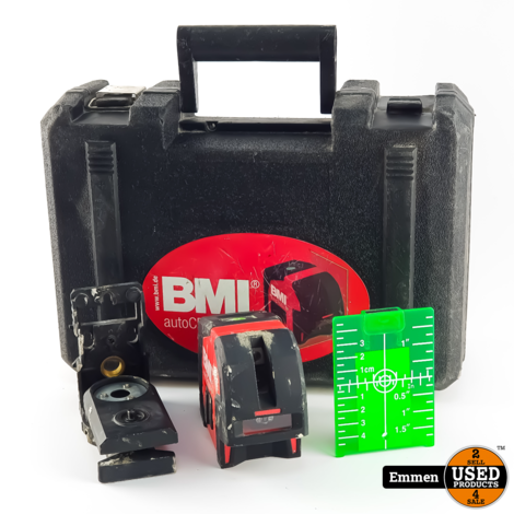 BMI Autocross 4 Kruislijnlaser | Incl. Koffer