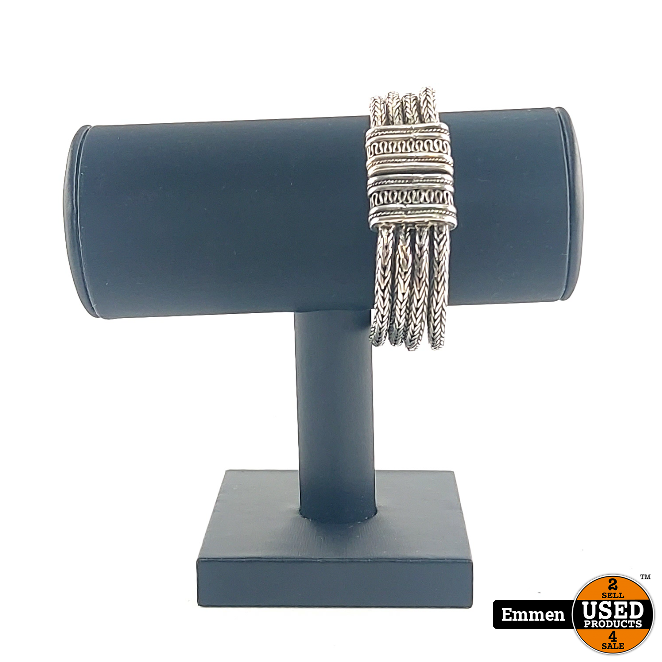 kompas Loodgieter Piraat Zilveren Armband 21Cm Lang 22mm Breed | Excl. Doos - Used Products Emmen