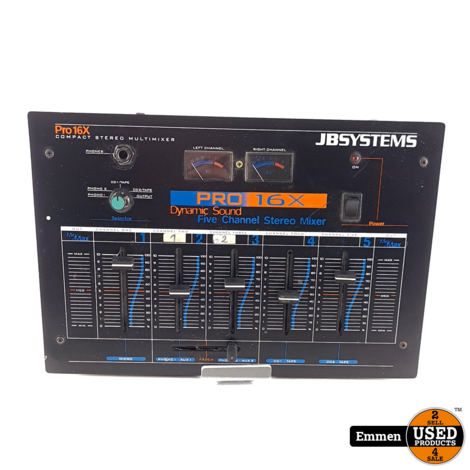 JBsystems Pro16x, DJ mengpaneel, Black/Zwart | Incl. Garantie