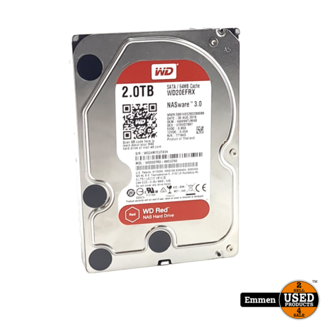 WD Red Pro (2020) (64MB cache), 2TB | Zo Goed Als Nieuw