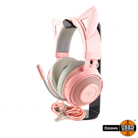 Razer Kraken (2019) Kitty Edition Pink/Roze Headset, Koptelefoon | In Nette Staat