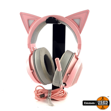 Razer Kraken (2019) Kitty Edition Pink/Roze Headset, Koptelefoon | In Nette Staat