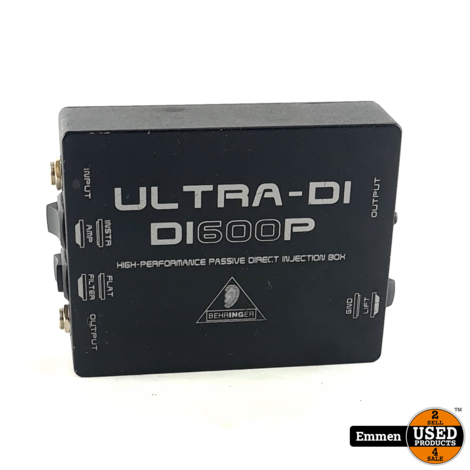 Behringer DI 600P DI Box High-0Performance Passive Direct Injection Box | In Nette Staat