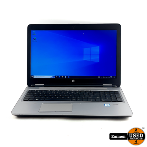 HP Probook 650 G2 Laptop, i3-6100U, 4GB DDR4, 240GB, 2.3GHz, Zwart | In Nette Staat