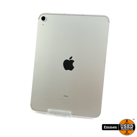 Apple iPad 10e 2022 (10th Gen), Wi‑Fi + Cellular 64GB Zilver | In Nette Staat