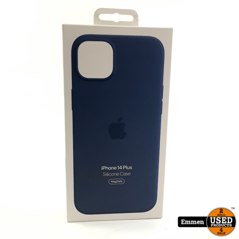Apple iPhone 14 Plus Magsafe Silicone Case Blue/Blauw | Nieuw In Doos