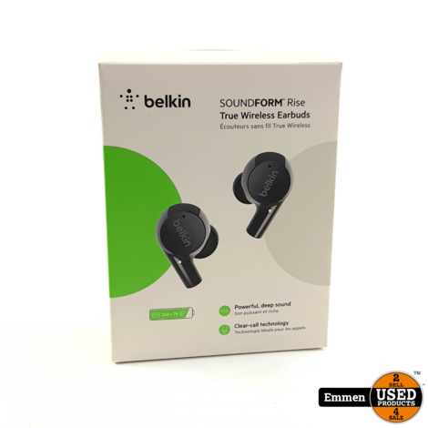 Belkin True Wireless Earbuds Black/Zwart | Nieuw In Seal