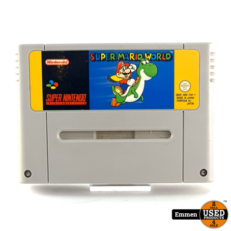Super Nintendo NES Game: Super Mario World (Yellow)