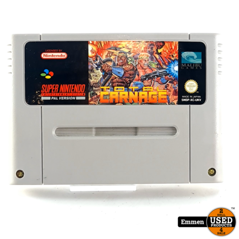 Super Nintendo NES Game: Total Carnage
