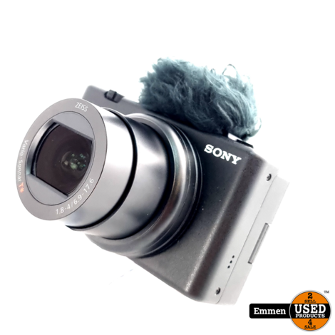 Sony ZV-1M2, ZV-1 Mark II, Vlogcamera, Incl. Microfoon Black/Zwart | Zo Goed Als Nieuw