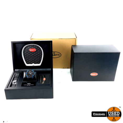 Bugatti Carbon Limited Edition (One of 2500), C1-C2, Smartwatch, Saffier, Incl. Accssoires | Nieuw In Doos