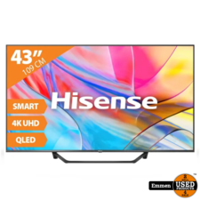 Hisense 43A79KQ, 4K Ultra HD, Smart TV, Zwart/Black | Nieuw in Doos
