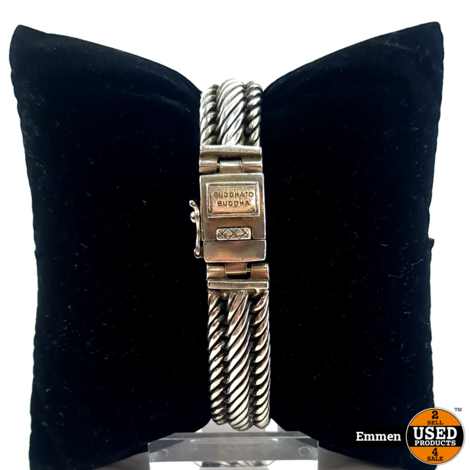 Buddha To Buddha Armband Edwin XS, Zilver, 925, 21cm Incl. Sluiting| In Nette Staat