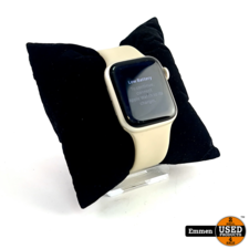 Apple Watch SE (2022), 44mm, GPS White/Wit (Beige) | Incl. Oplader