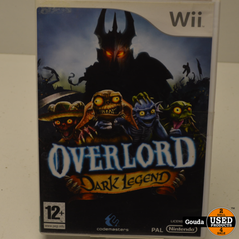 Wii game Overlord Dark Legend met boekje