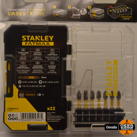 Stanley Fatmax STA88558-XJ 22-Delige Bitset in Stanley container NIEUW Artikel
