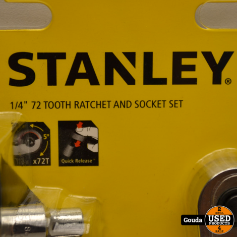 Stanley STMT82666-0 Ratelset 1/4 Inch 72 tanden 11-Delig  NIEUW