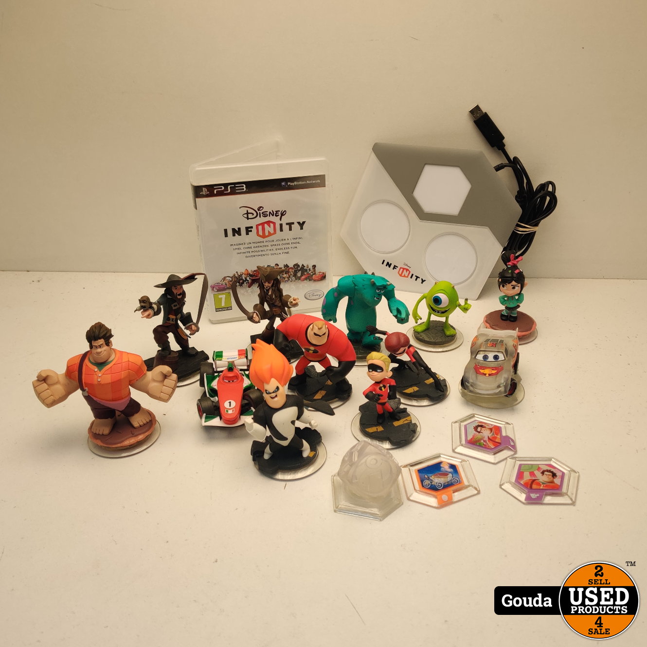 Triatleet Edelsteen terras Disney Infinity PS3 + poppetjes en portaal - Used Products Gouda