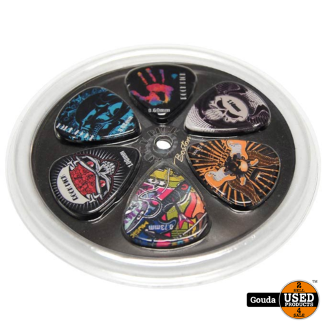 Boston Rock Picks 6-piece pick kit, celluloid