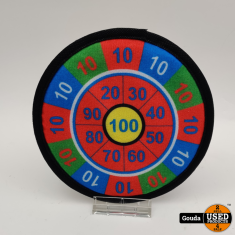 Mini dartbord klittenband 18cm incl 2 ballen