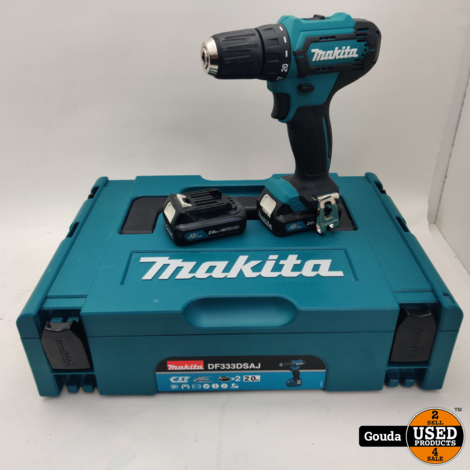 Makita Max boor-/schroefmachine DF333DSAJ 12V in Mbox incl lader en 2xaccu