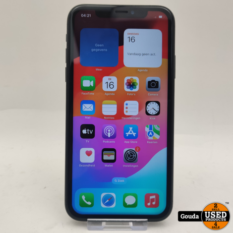 Apple iPhone XR 64GB 100% zwart