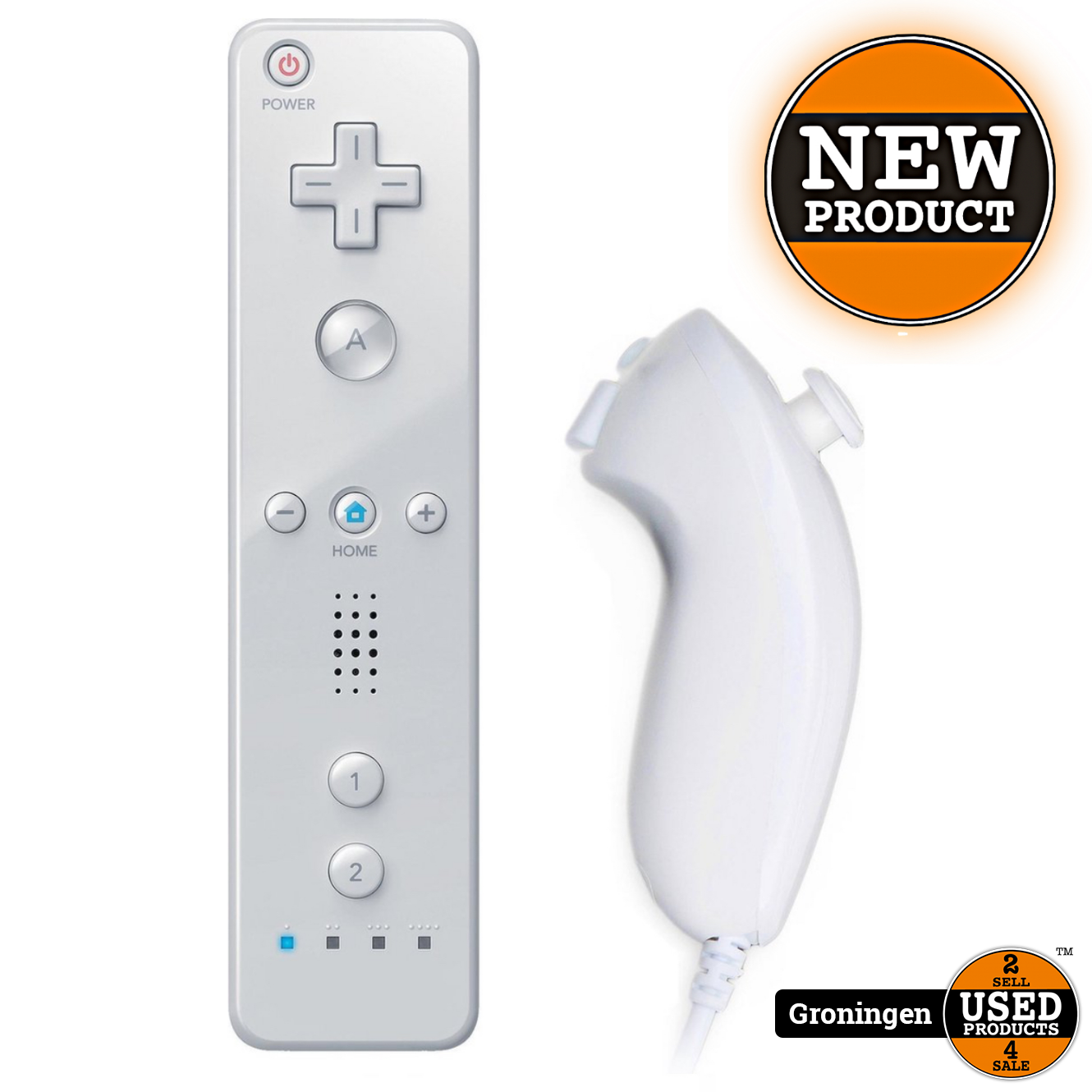 Verschrikkelijk Pionier Zegevieren Nintendo Wii Wii Controller en Nunchuk voor & Wii U - Wit | NIEUW - Used  Products Groningen