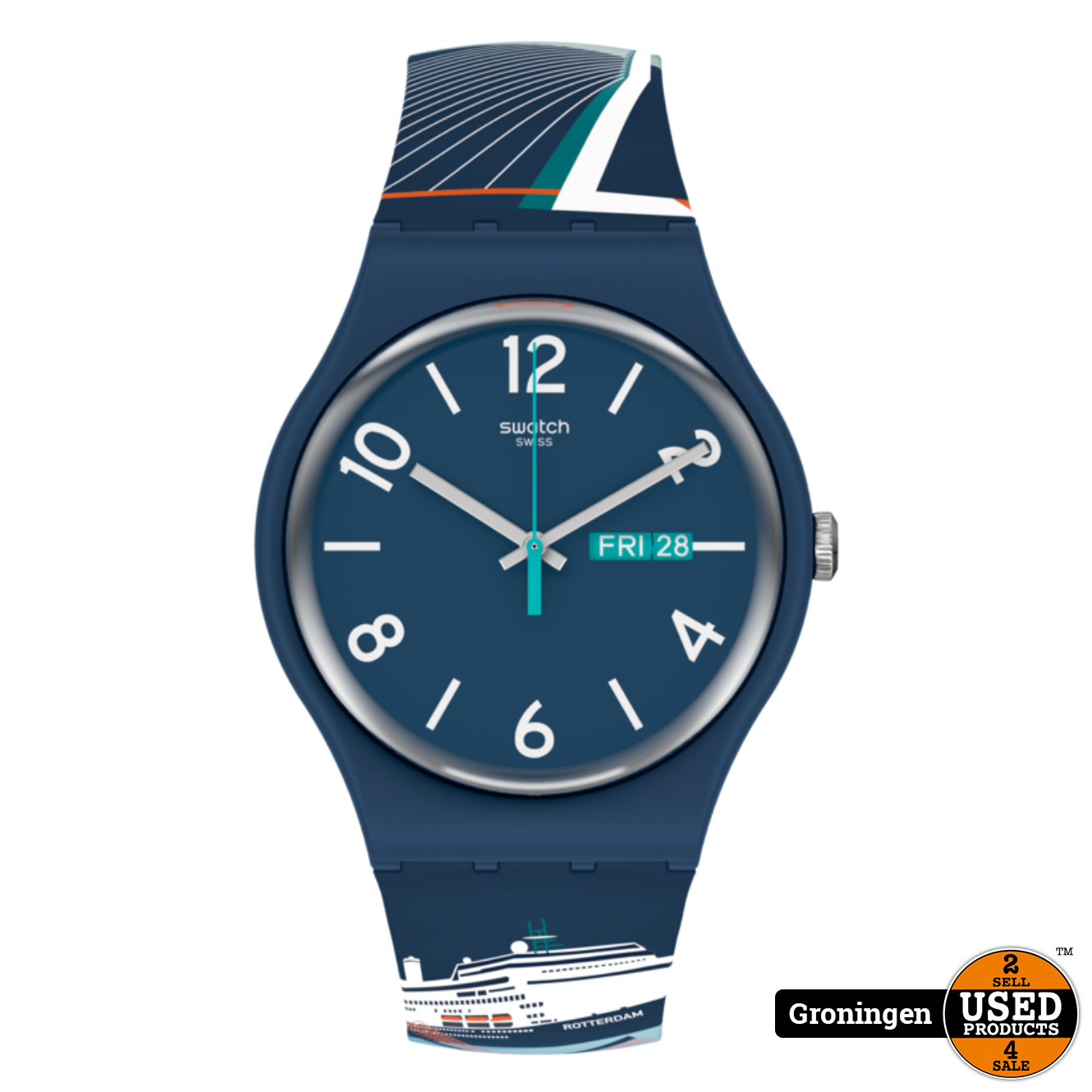 Swiss Swatch Special SUON705T - Bridge Between - Greetings From Rotterdam -  Used Products Groningen