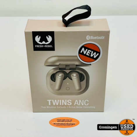 Fresh 'n Rebel Twins ANC - True Wireless oordopjes met Active Noise Cancelling - Silky Sand | NIEUW!