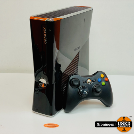 Microsoft Xbox 360 Slim 250GB Zwart | incl. Wireless Gamepad en kabels