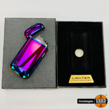 Elektrische Plasma Aansteker Edge Rainbow Premium (met indicator) USB Oplaadbaar